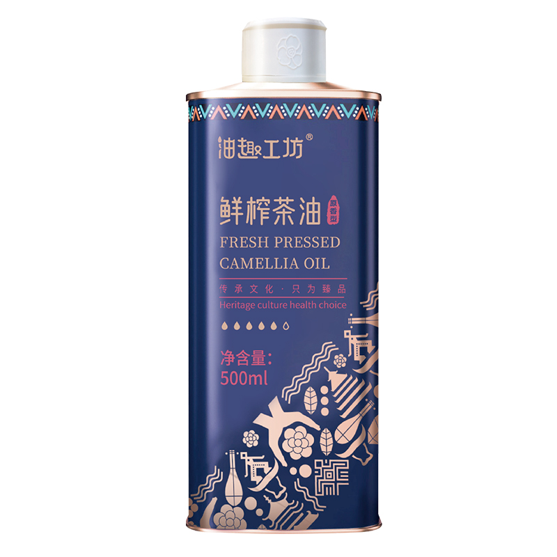 有機鮮榨山茶油 500mL