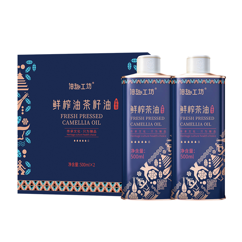 有機鮮榨山茶油 500mL*2
