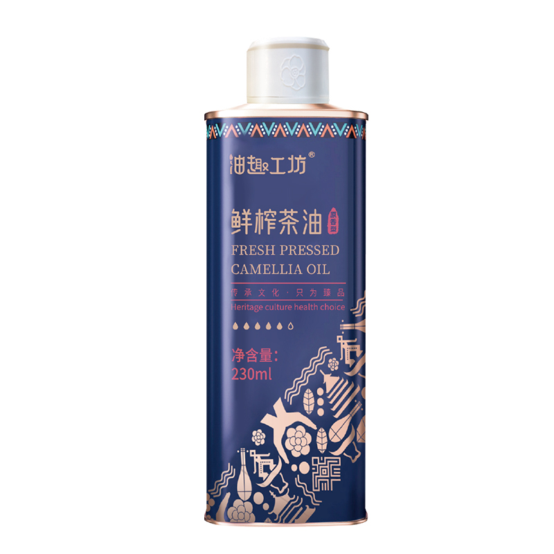 有機鮮榨山茶油 230mL